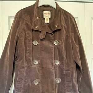 Mossimo Corduroy Velvet Double Breasted Jacket